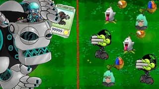 Plant vs Zombies ✔️Gatling Pea  + Kernel-pult + Cabbage-pult VS Dr. Zombos  -- PVZ funny moments🅿134