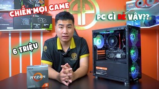 Bộ PC Gaming Mới Giá RẺ 6 TRIỆU Quẩy Mượt Một Đống GAME Cực HOT!! RYZEN 3 3200G | PC Giá Rẻ