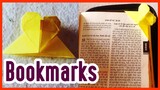 Xếp giấy Origami - Hướng dẫn gấp bookmarks hình trái tim -  How to make paper bookmarks