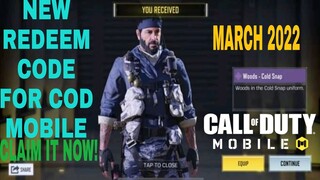 *March 2022* Call Of Duty Mobile New Redeem Code | Cod Mobile Redeem Code