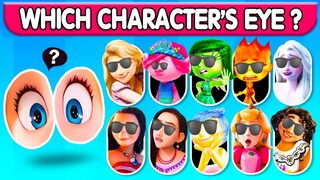 🔥 Guess the Characters by their EYE | Inside Out 2, Princess Disney