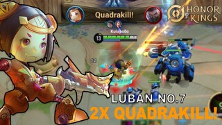 FARM LANE LUBAN NO.7 HIGH DAMAGE BUILD AND ARCANA! | HONOR OF KINGS