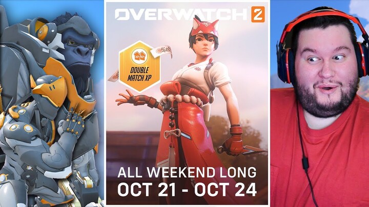 Overwatch 2 News! DOUBLE XP Weekend, 70 Free Skins, Halloween Terror Event and more!
