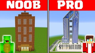 Minecraft NOOB vs PRO: SKYSCRAPER SECURITY BASE by Mikey Maizen and JJ (Maizen Parody)