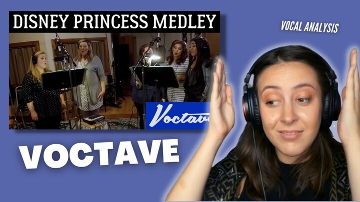 Vocal Coach Reacts to VOCTAVE Disney Princess Medley | Jennifer Glatzhofer