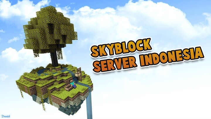 Aku Mencoba Bermain sky Block di Minecraft!!