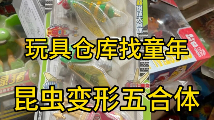 Today, while searching the toy warehouse, I actually stumbled upon the Insect-Transforming Quintet K