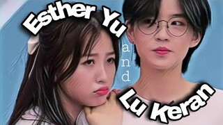 ESTHER YU and LU KERAN SWEET MOMENTS #YouthWithYou