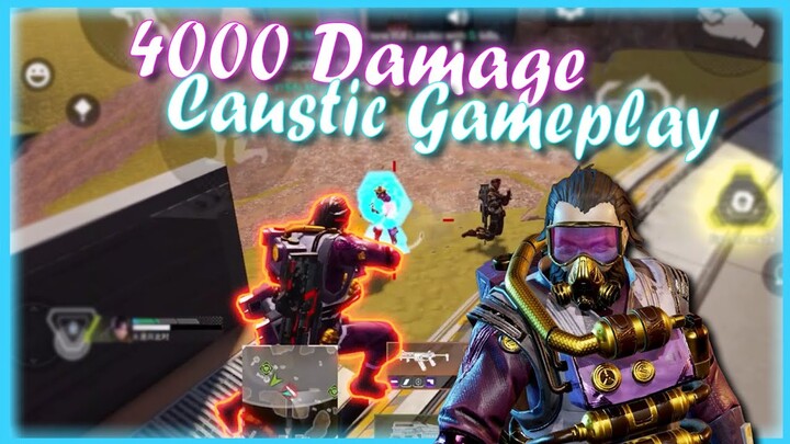 Caustic Gameplay | 4K Damage masih terlalu lemah :') - Apex Mobile
