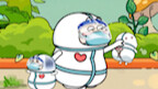 Tiang semi otomatis heehee#animasi orisinal#animasi lucu#白大白