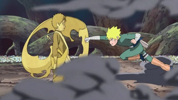 Naruto took the wrong medicine of lee's youth, Naruto-lee fights Gaara English dub