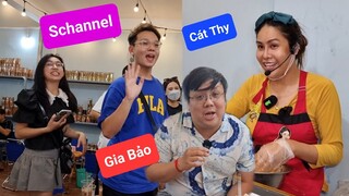 Schannel và Nghệ sĩ Gia Bảo review Bánh tráng trộn DIVA Cát Thy - Ẩm thực Cha Rồng