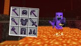 FIQUEI IMORTAL COM FULL NETHERITE ARMOR NO MINECRAFT