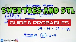 SWERTRES AND STL HEARING TODAY | GUIDES AND PROBABLES | SEPTEMBER 29 2019