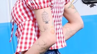Face only: Strawberry Princess, revealing a tattoo: Big Shot Caiyong