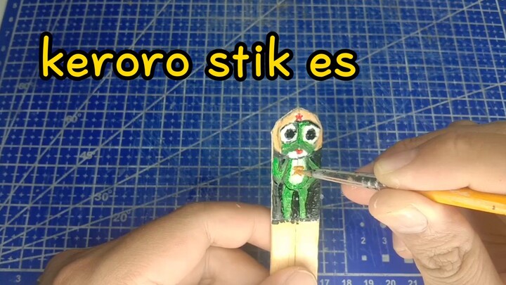 gantungan keroro dari stik es