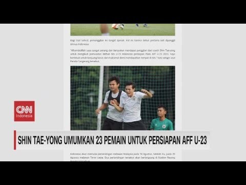 Shin Tae-Yong Umumkan 23 Pemain untuk Persiapan AFF U-23
