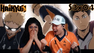 TSUKISHIMA BLOCKS USHIJIMA! EMOTIONAL MVP! HAIKYUU!! SEASON 3 EPISODE 4 REACTION