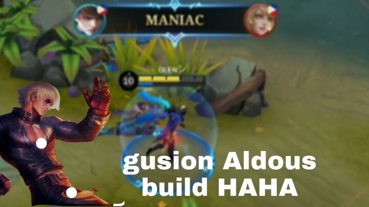 Gusion pero naka aldous build?| Naka maniac pa HAHAHAA