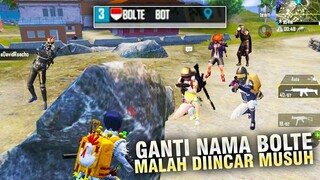 GANTI NAMA JADI "BOLTE" MALAH DIINCER MUSUH! DIKIRA BOT BENERAN! - PUBG MOBILE