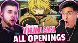 Vinland Saga ALL Opening & Ending REACTION | Group Reaction