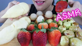 ASMR THAI FRUITS + JUJUBE CRUNCHY / ผลไม้ไทย + พุทราจีน กรอบมาก NO TALKING