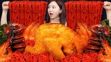 [Mukbang ASMR] Fried Chicken 🍗 Spicy Squid Seafood Stir-Fried Jjamppong Shrimp Recipe Ssoyoung
