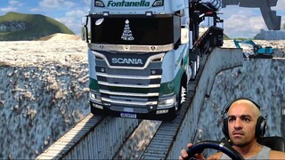 Desvio perigoso - Gameplay do game Euro Truck Simulator 2