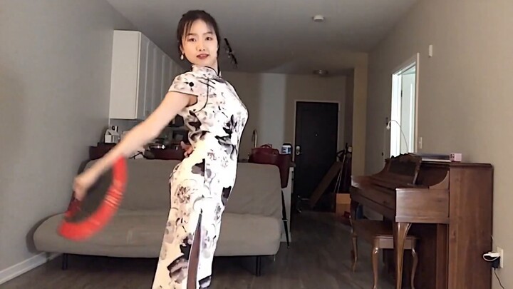 【Hair Like Snow】Chinese Style Cheongsam Fan Jazz Dance Choreography by Bai Xiaobai