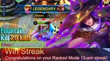 The Moment where you can't escape Death | Fanny 13th rank Win Streak | Mobile Legends: Bang Bang