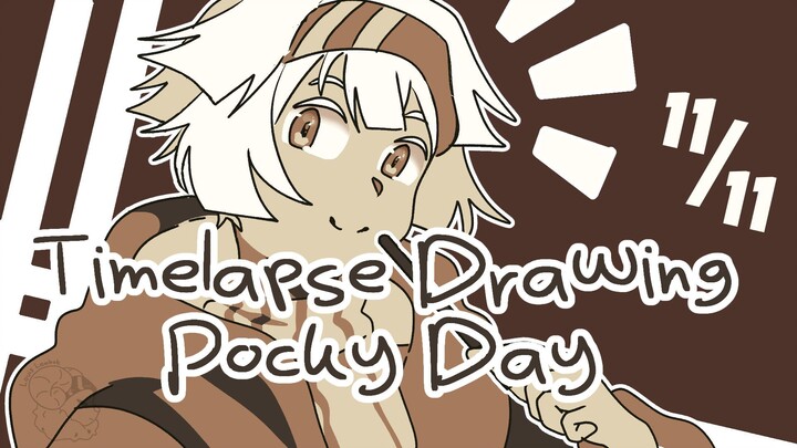 Pocky Day! Drawing Timelapse