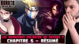 🔥 LES DERNIÈRES VOLONTÉS DE SASUKE !!🔥🍀BORUTO - TWO BLUE VORTEX : CHAPITRE 5 - RÉSUMÉ COMPLET 🍀