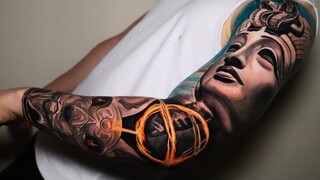 COMPLETED AN OUTER SLEEVE IN ONE DAY ( TIME LAPSE TATTOO) by Mr.reyes_ink