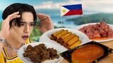 Kpop Idol Tries Filipino Food for the First Time! (ft. Beomhan)