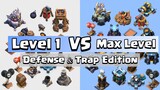 Level 1 Defense VS Max Level Defense | Clash of Clans