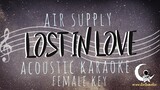 LOST IN LOVE Air Supply (Acoustic Karaoke/Female Key)
