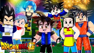 Minecraft : DRAGON BALL SUPER - O ANO NOVO DE GOKU E VEGETA !