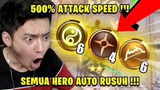 ATTACK SPEED NAEK 500% KENCENG RUSUH PARAH! - Magic Chess Mobile Legends