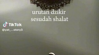 urutan dzikir sesudah shalat