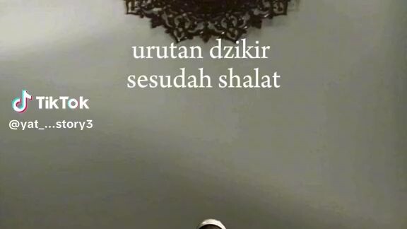 urutan dzikir sesudah shalat