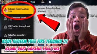 BURUAN..!! KODE REDEEM FREE FIRE TERBARU 2021 HARI INI RESMI DARI GARENA FREE FIRE !!!