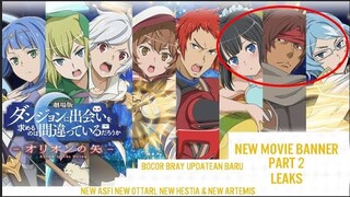 Banner Movie Baru Yang Ke Dua Bocor! | DanMachi Memoria Freese