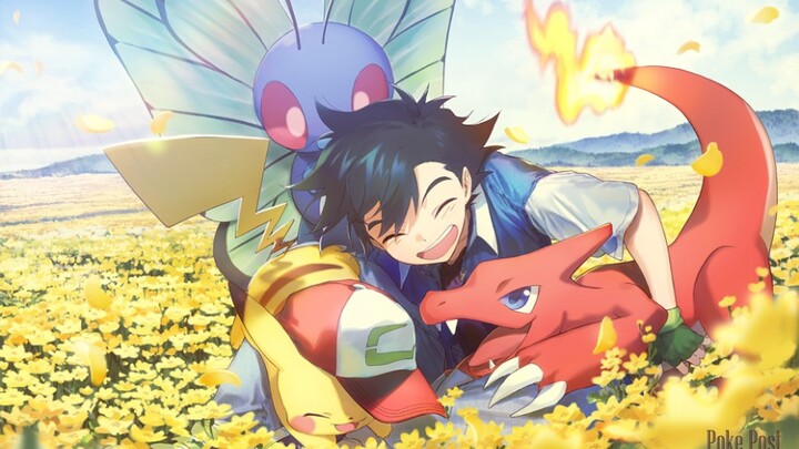 [Pokémon Animation 23rd Anniversary Tribute] Wherever you go, flowers bloom