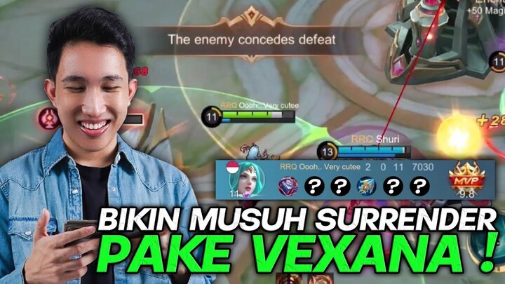 MUSUH AUTO SURRENDER KALO KETEMU VEXANA !! - Mobile Legends