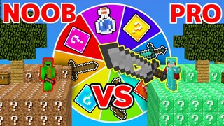 Minecraft NOOB vs PRO: SKY LUCKY BLOCK CHALLENGE