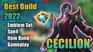 CECILION BEST BUILD 2022 | TOP 1 GLOBAL CECILION BUILD | CECILION - MOBILE LEGENDS | MLBB