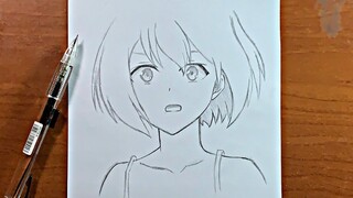 Easy anime drawings | how to draw cute anime girl step-by-step