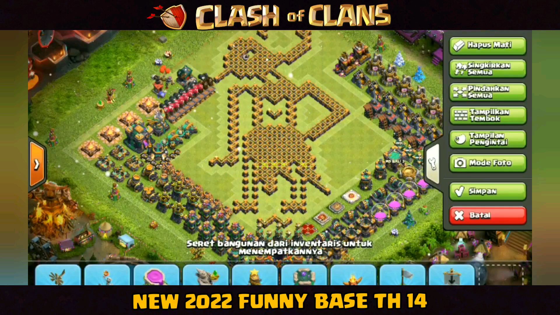 NEW 2022 Funny Base TH 14 Clash oh Clans - Bstation