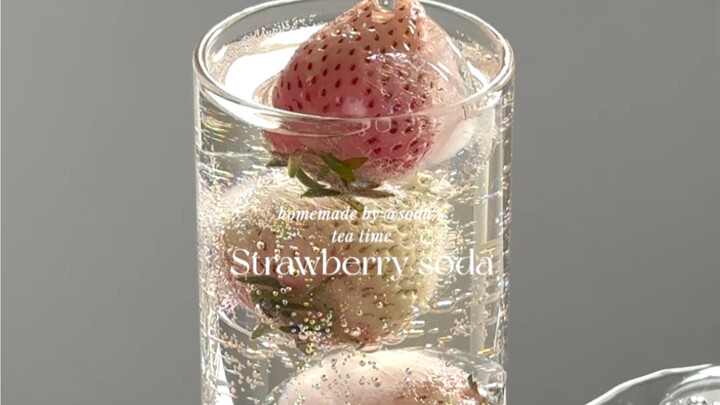 Pink*Girly Vibes🎀 Pink Strawberry Sparkling Water 🫧 Jasmine Iced Tea ✨ So Sweet & Delicious!