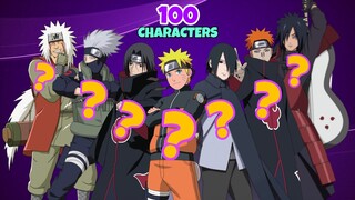 Guess The Naruto Anime Characters in 3 Seconds | 100 Characters | Anime quiz